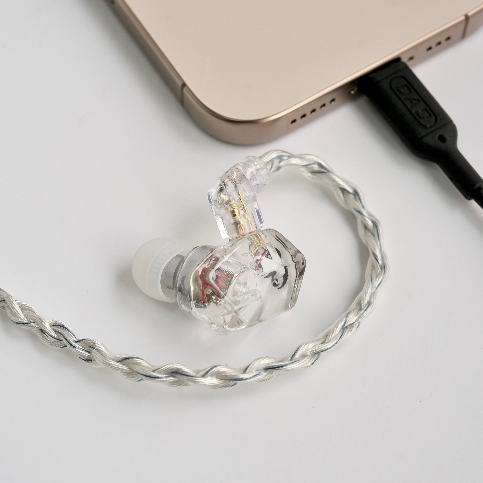 8-core silver-plated copper cable 2-pin ICE