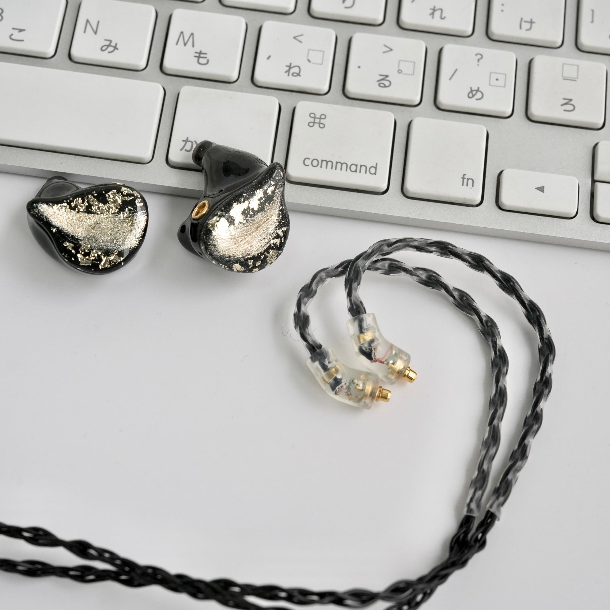 マイク付きの8芯単結晶銅のリケーブル MMCX/2pin Flow/Duo/ICE