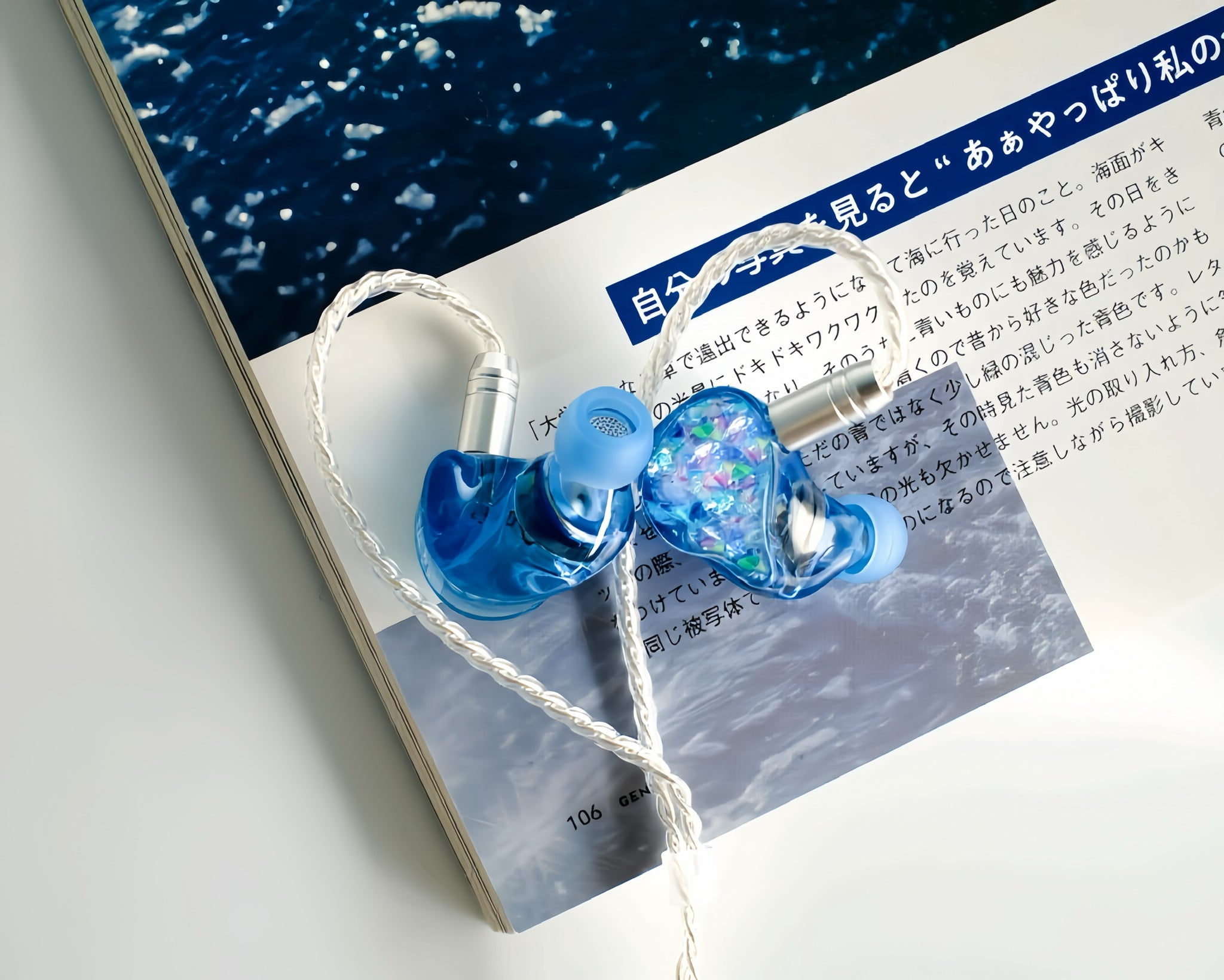 Nova 高透明度レジン有線イヤホン フェイスプレート着せ替え対応