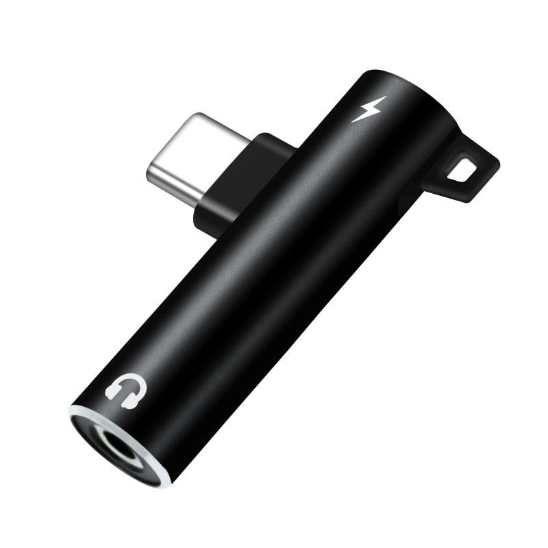 Type-C 2-in-1 Audio Converter Adapter 3.5mm Compatible with Apple and Android