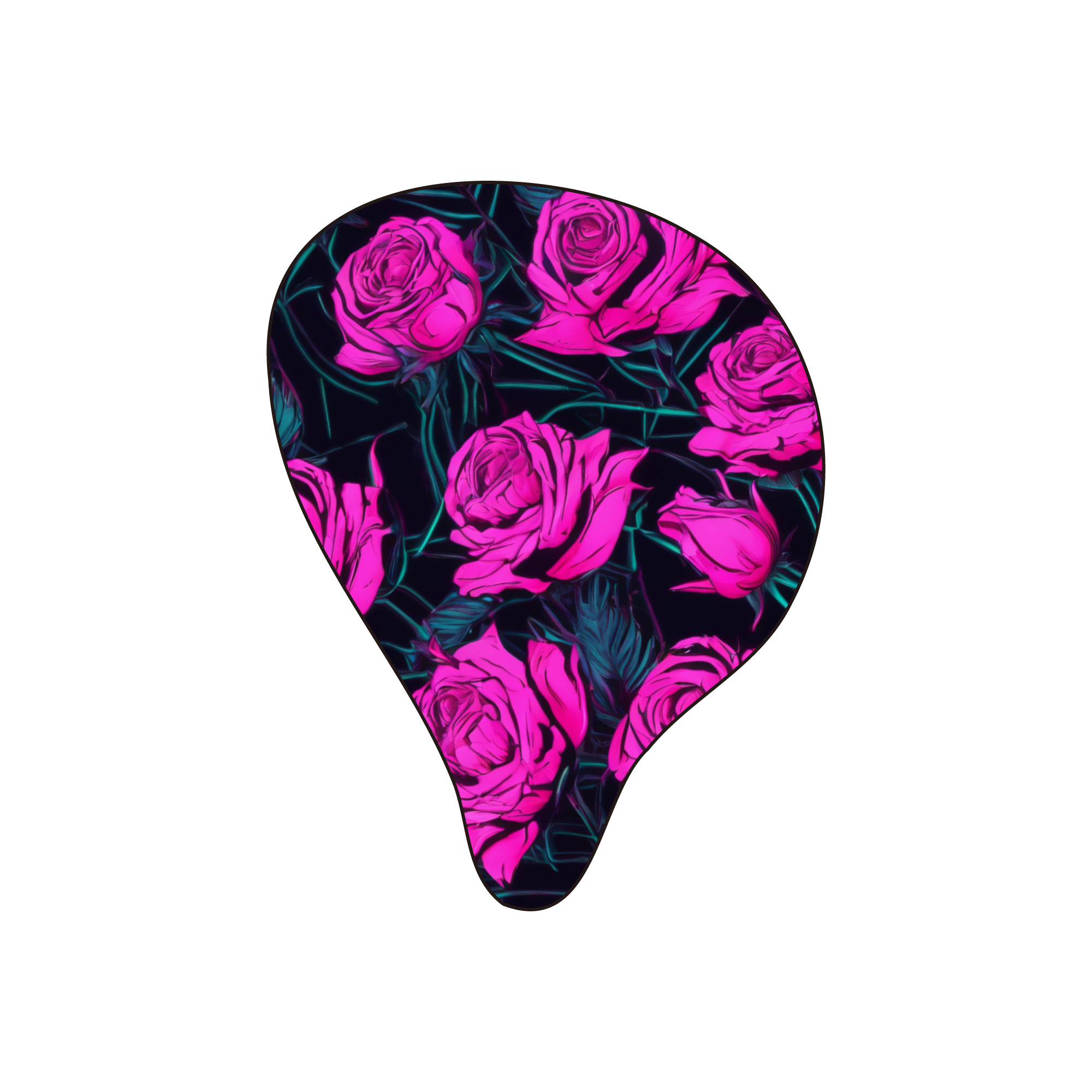 LIFEEAR Flow/Duo compatible faceplate with rose and heart design, compatible with both earphones (inverted design)