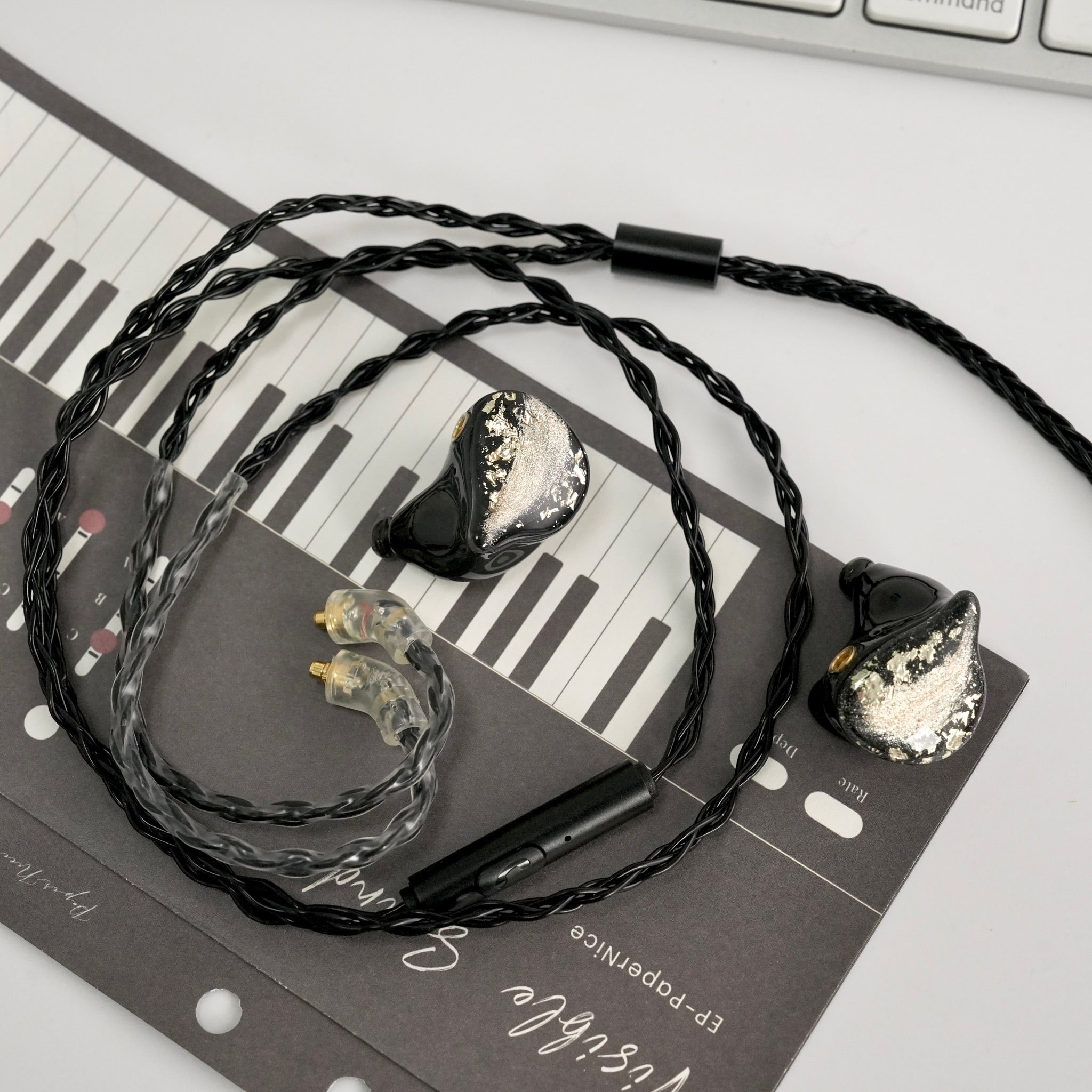 マイク付きの8芯単結晶銅のリケーブル MMCX/2pin Flow/Duo/ICE