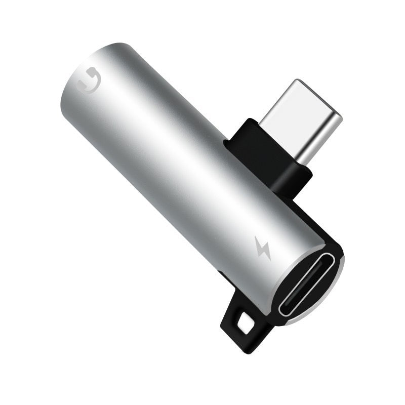 Type-C 2-in-1 Audio Converter Adapter 3.5mm Compatible with Apple and Android