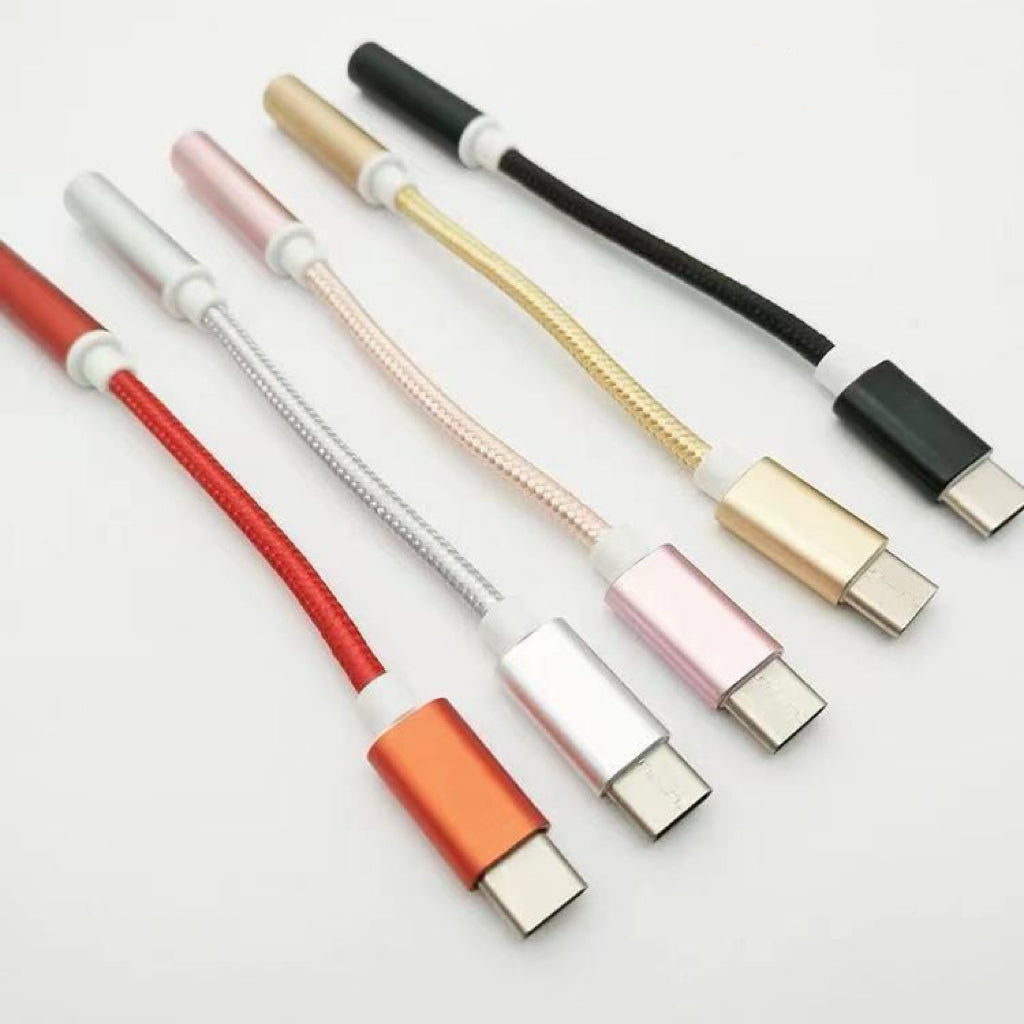 Type-C compatible, high-quality 3.5mm earphone conversion plug, compatible with Apple and Android