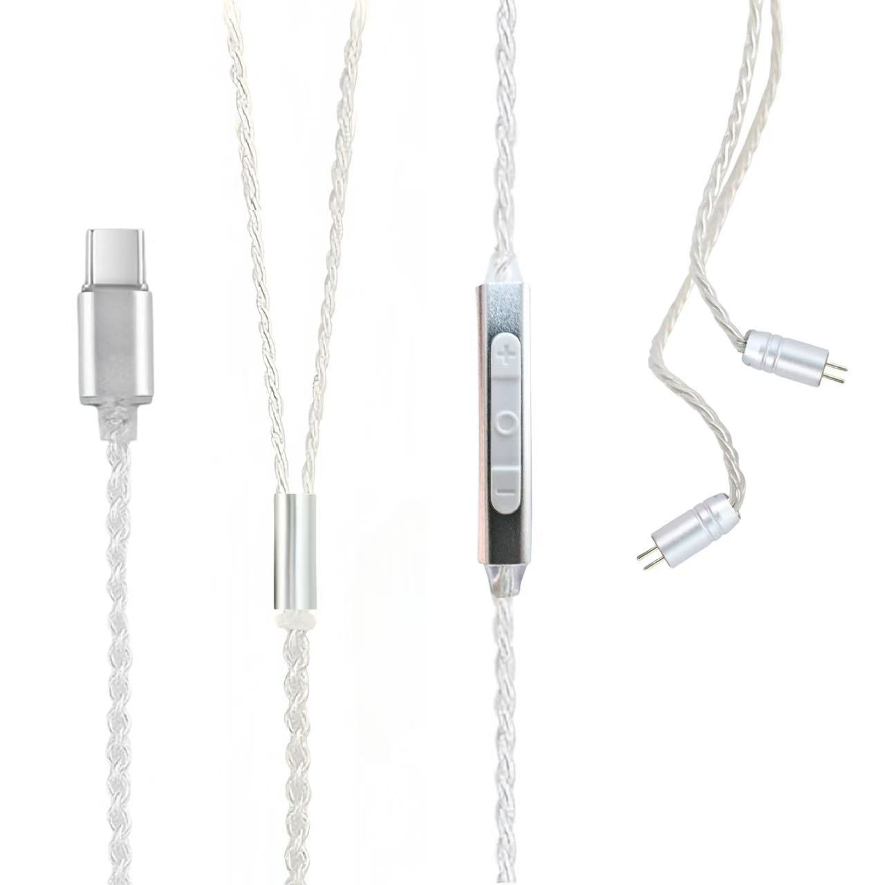 8-core silver-plated copper cable 2-pin ICE