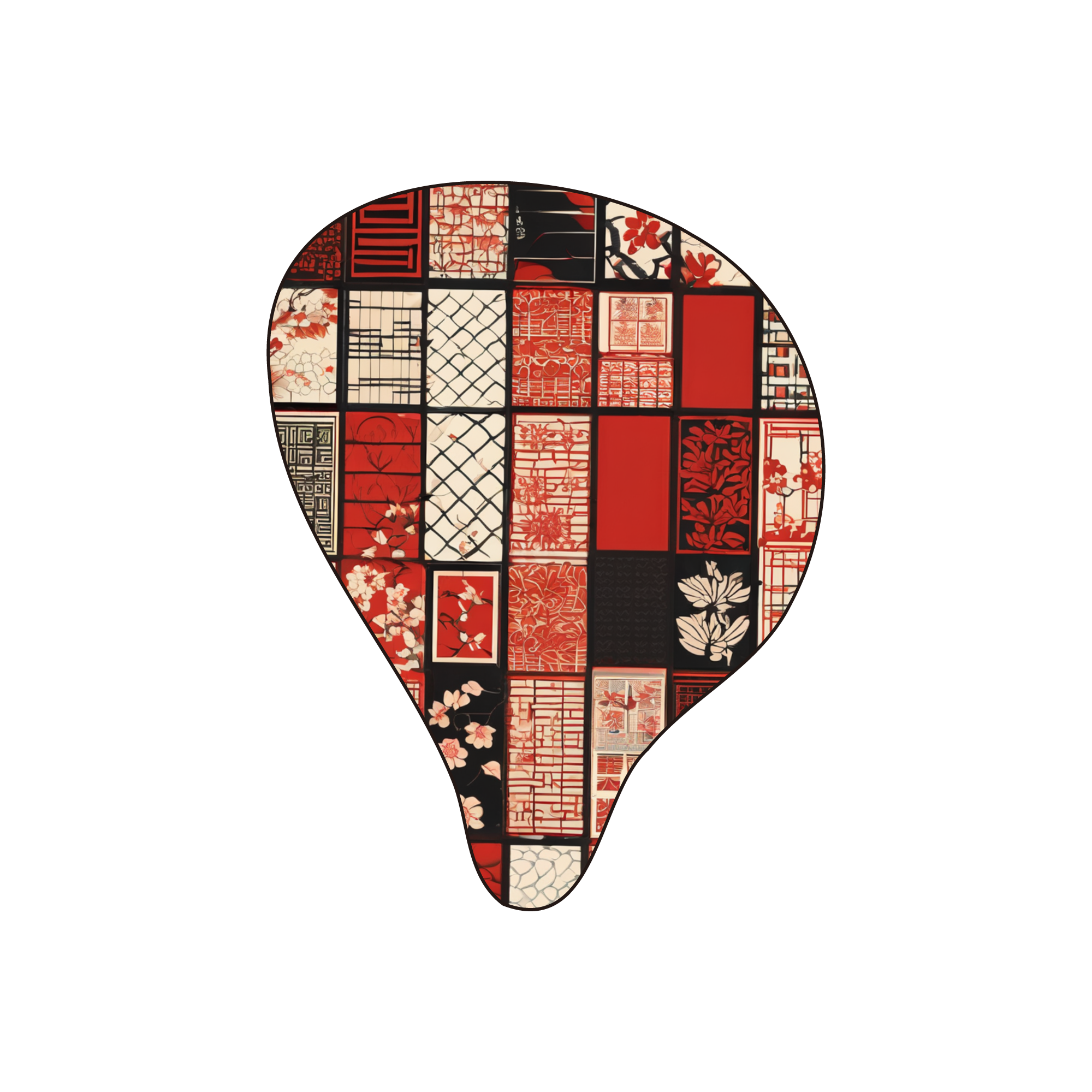 Left-hand only Flow/Duo compatible faceplate LIFEEAR Flow/Duo Hanafuda